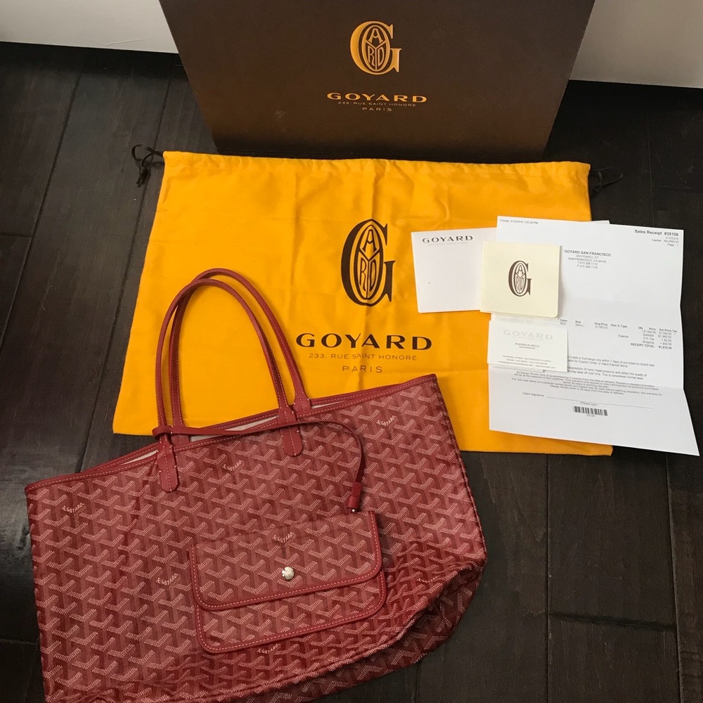 Goyard Saint Louis PM in Red♥️ Size Small